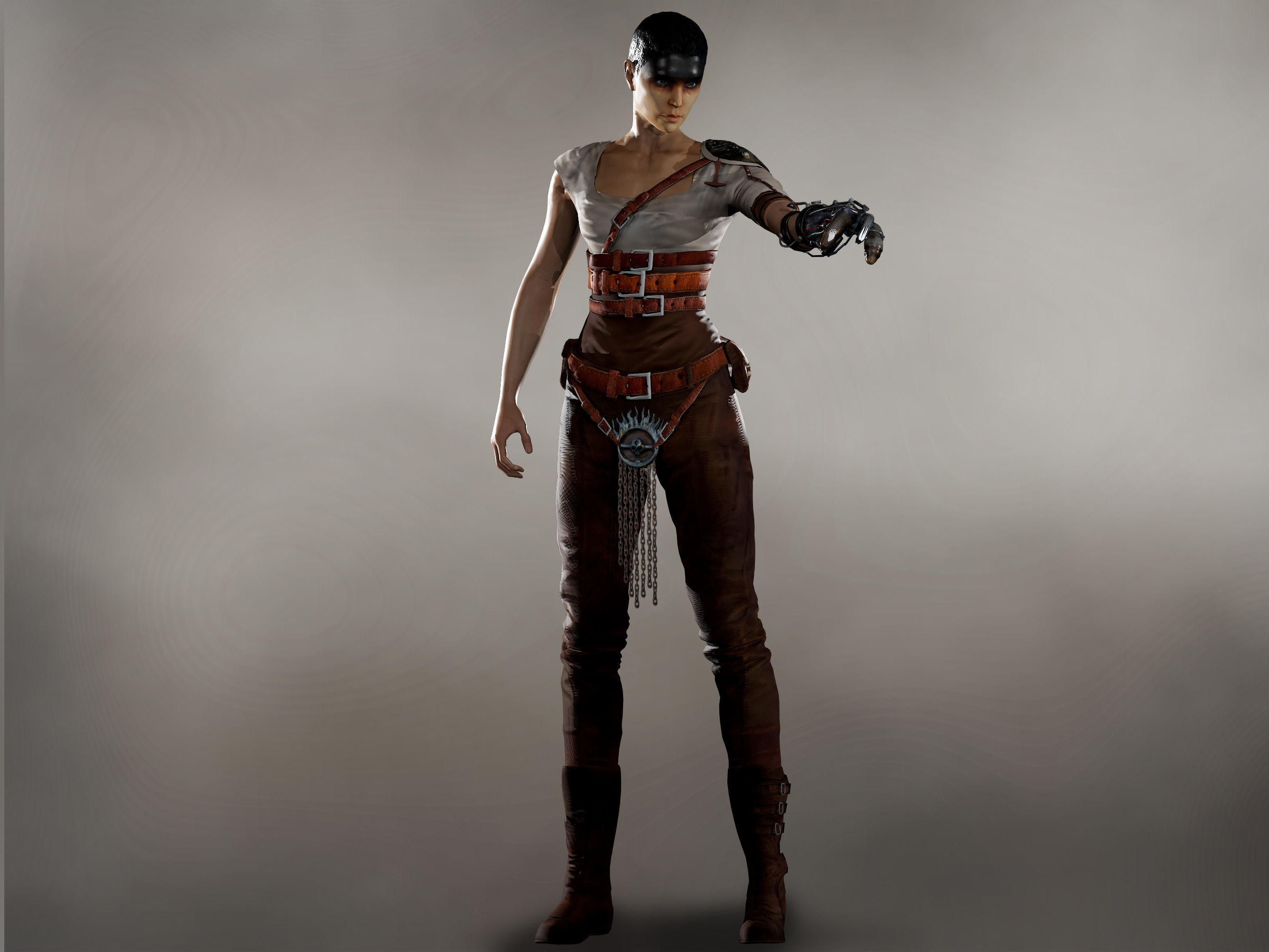 Furiosa  Low-poly 3D model_3