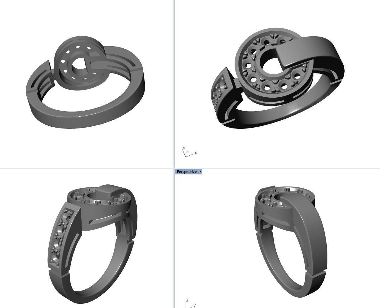BVL style ring 3D print model_3