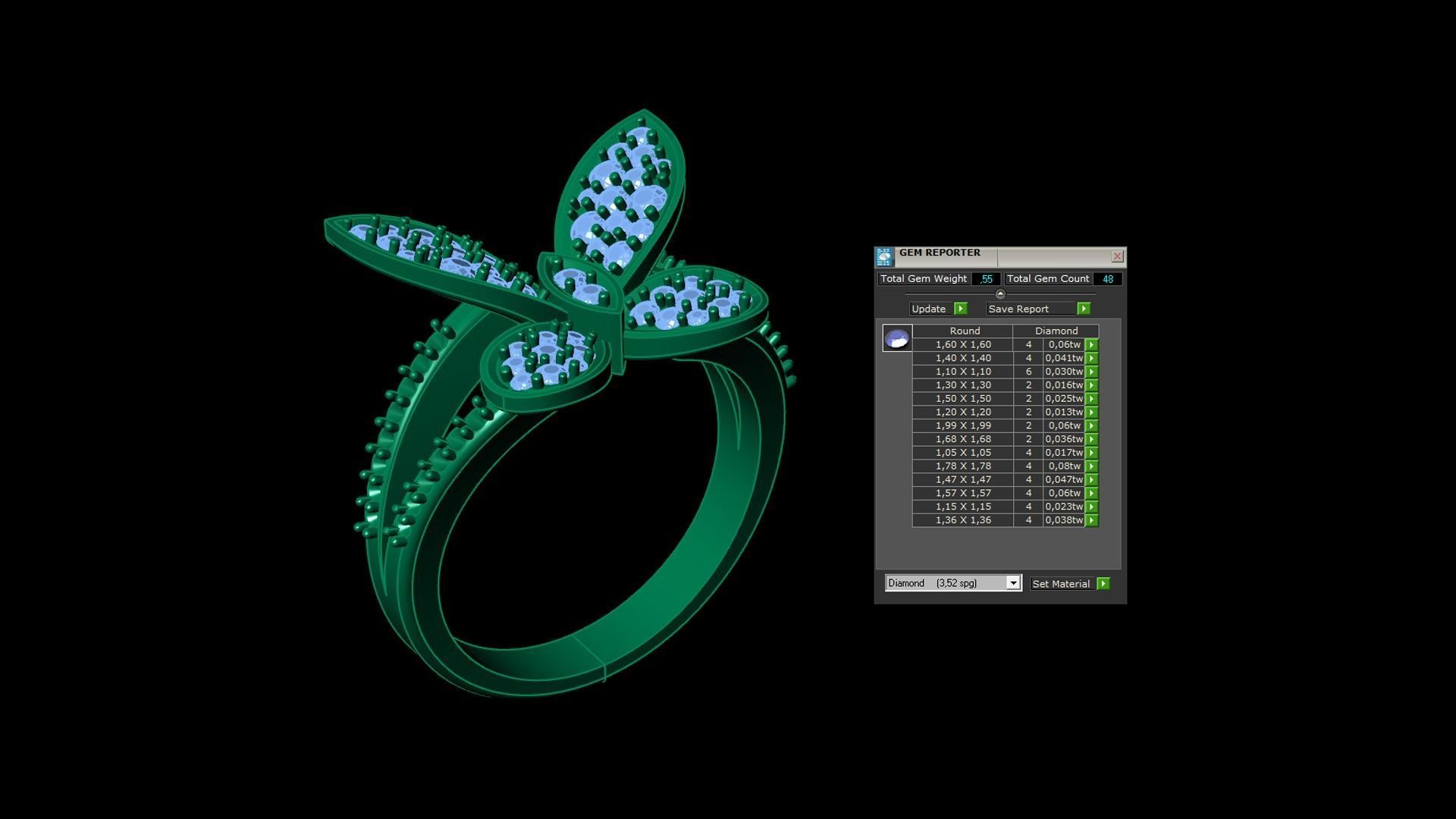 Diamond Ring 3D model_9