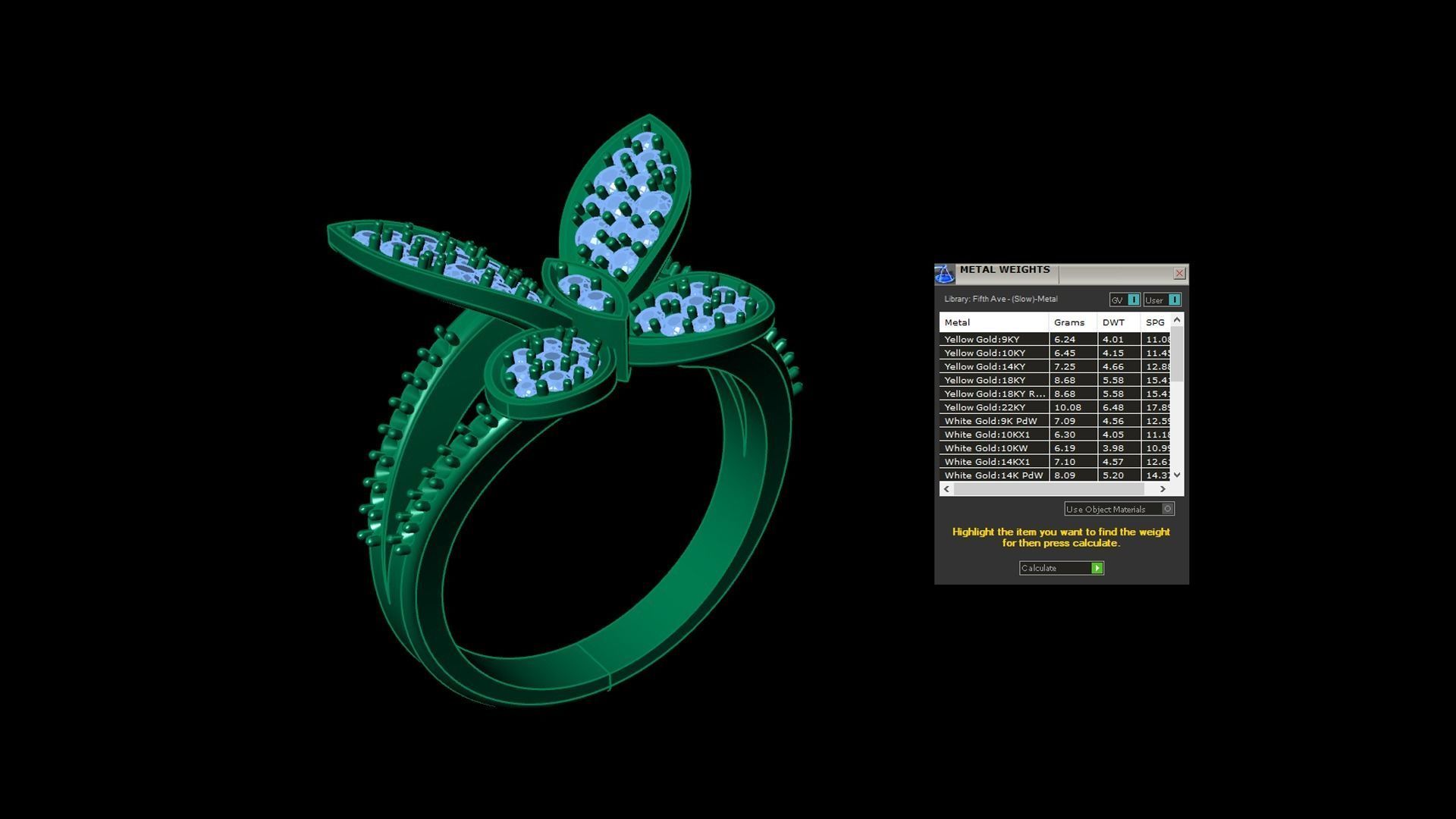 Diamond Ring 3D model_8