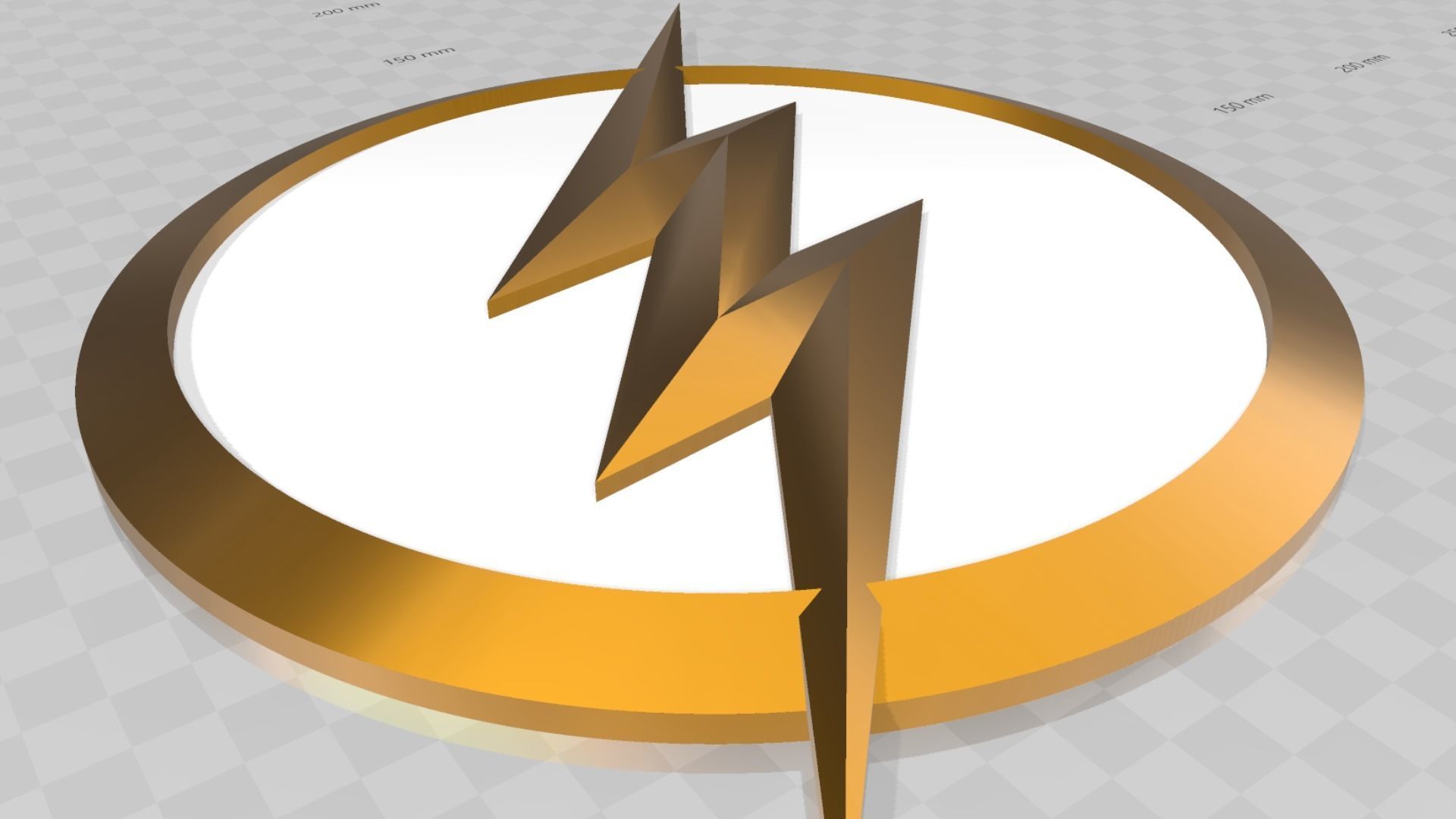 Flash Emblem 3D print model_2