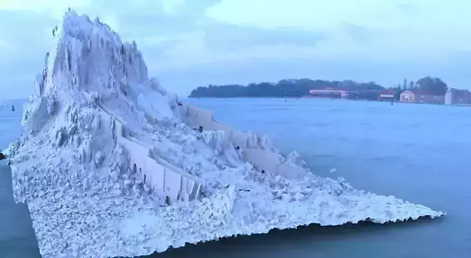 Fort wall in rocky terrain