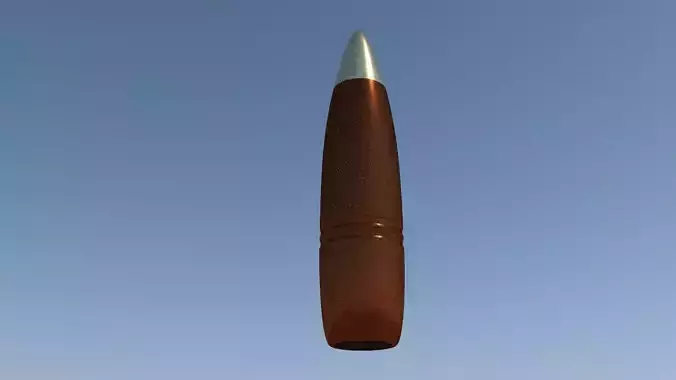 50cal bullet 3D model