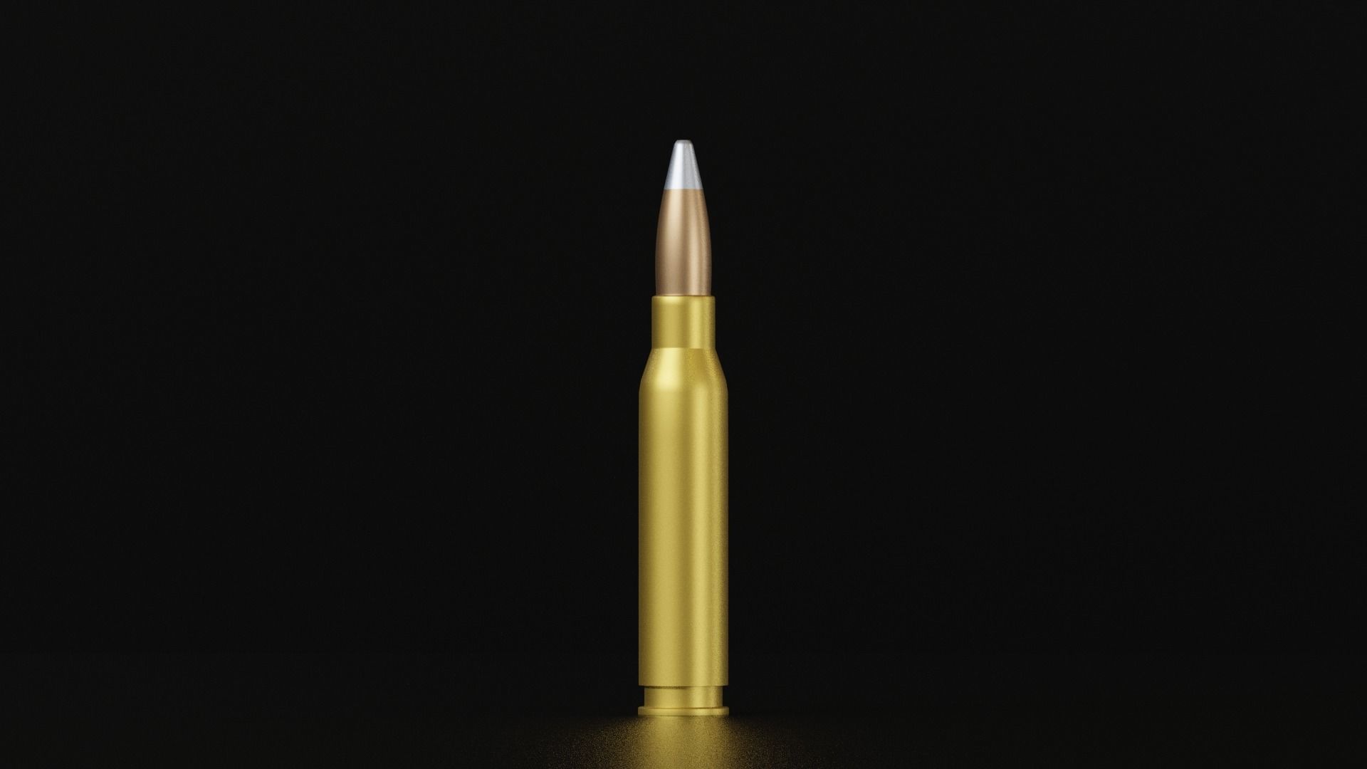 5 Bullet Collection silver 3D model_4