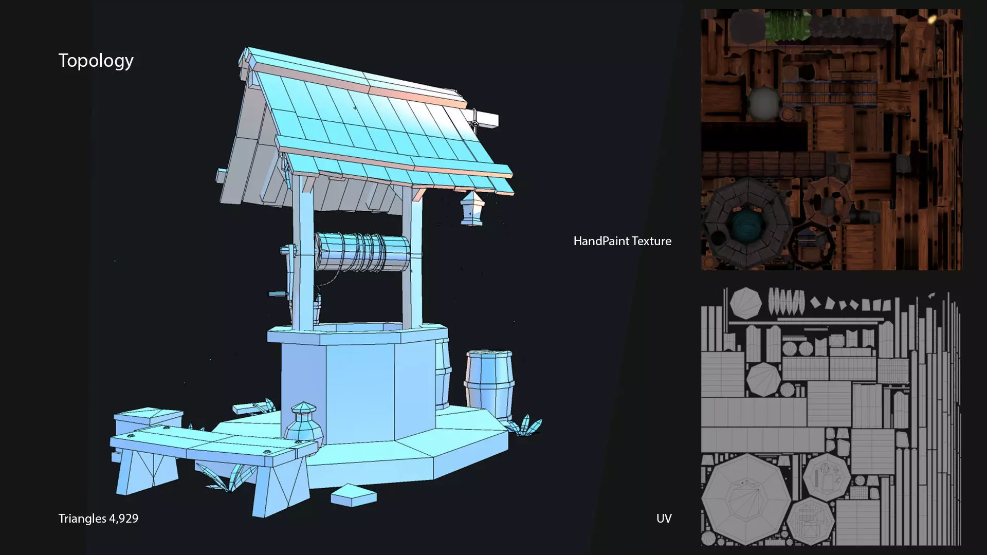 Water Well 3D Model  Low-poly 3D model_12