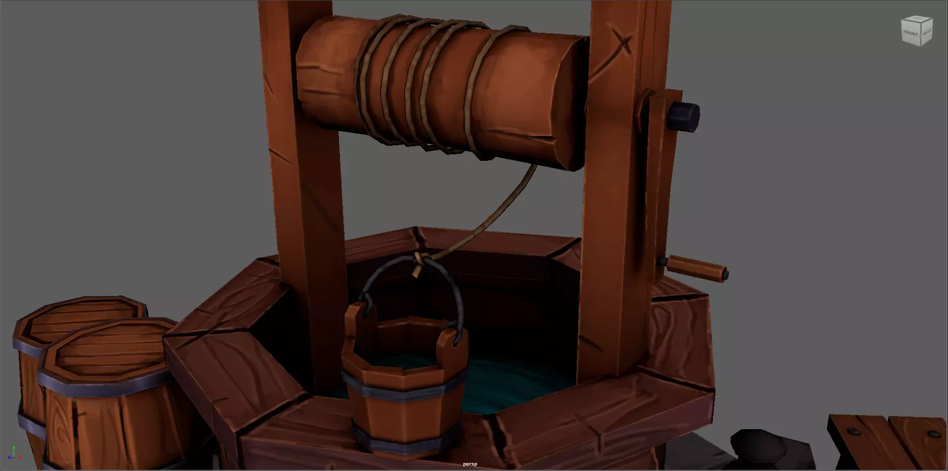 Water Well 3D Model  Low-poly 3D model_11