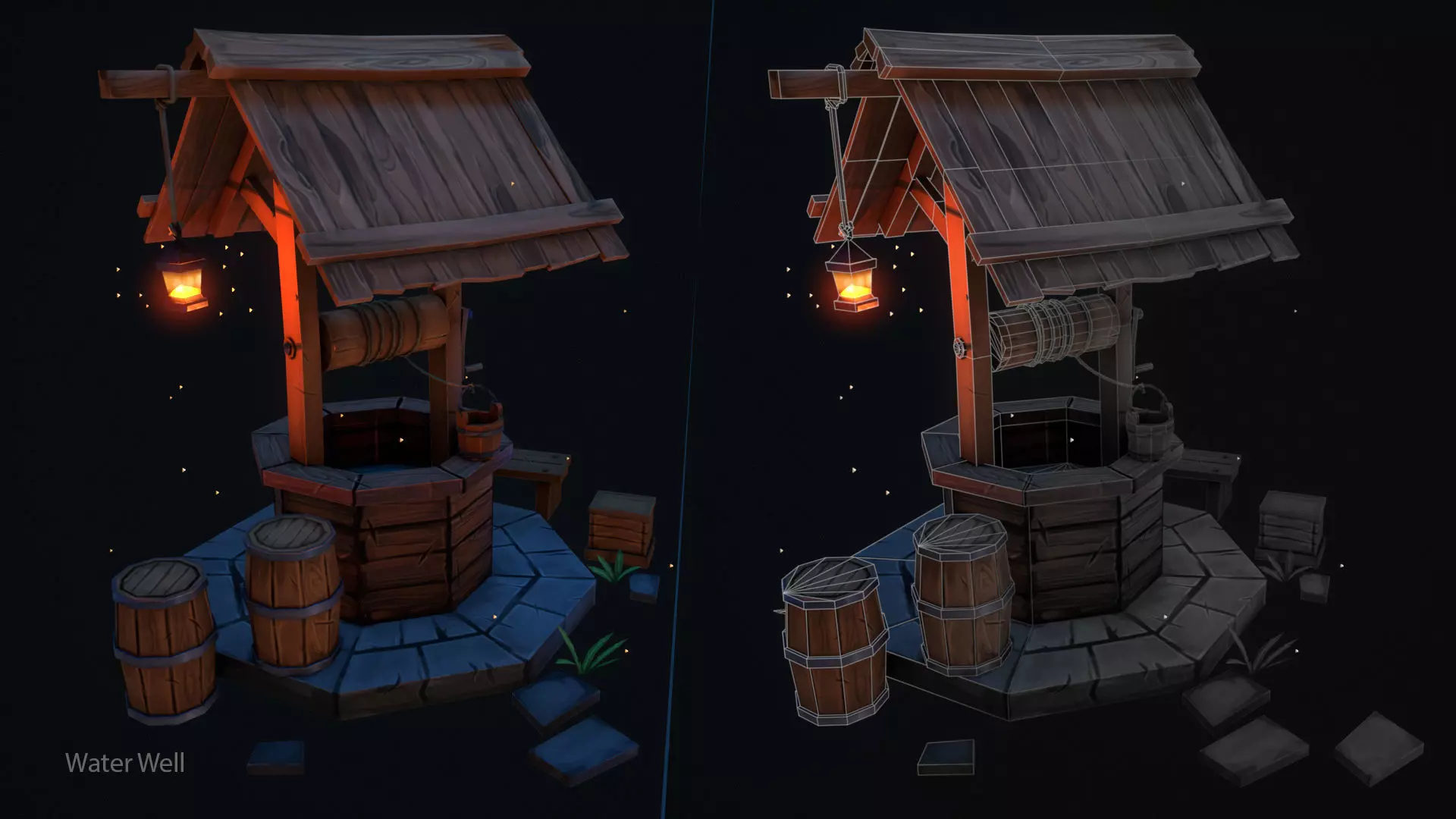 Water Well 3D Model  Low-poly 3D model_1