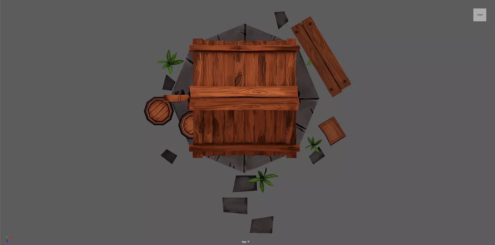 Water Well 3D Model  Low-poly 3D model_7