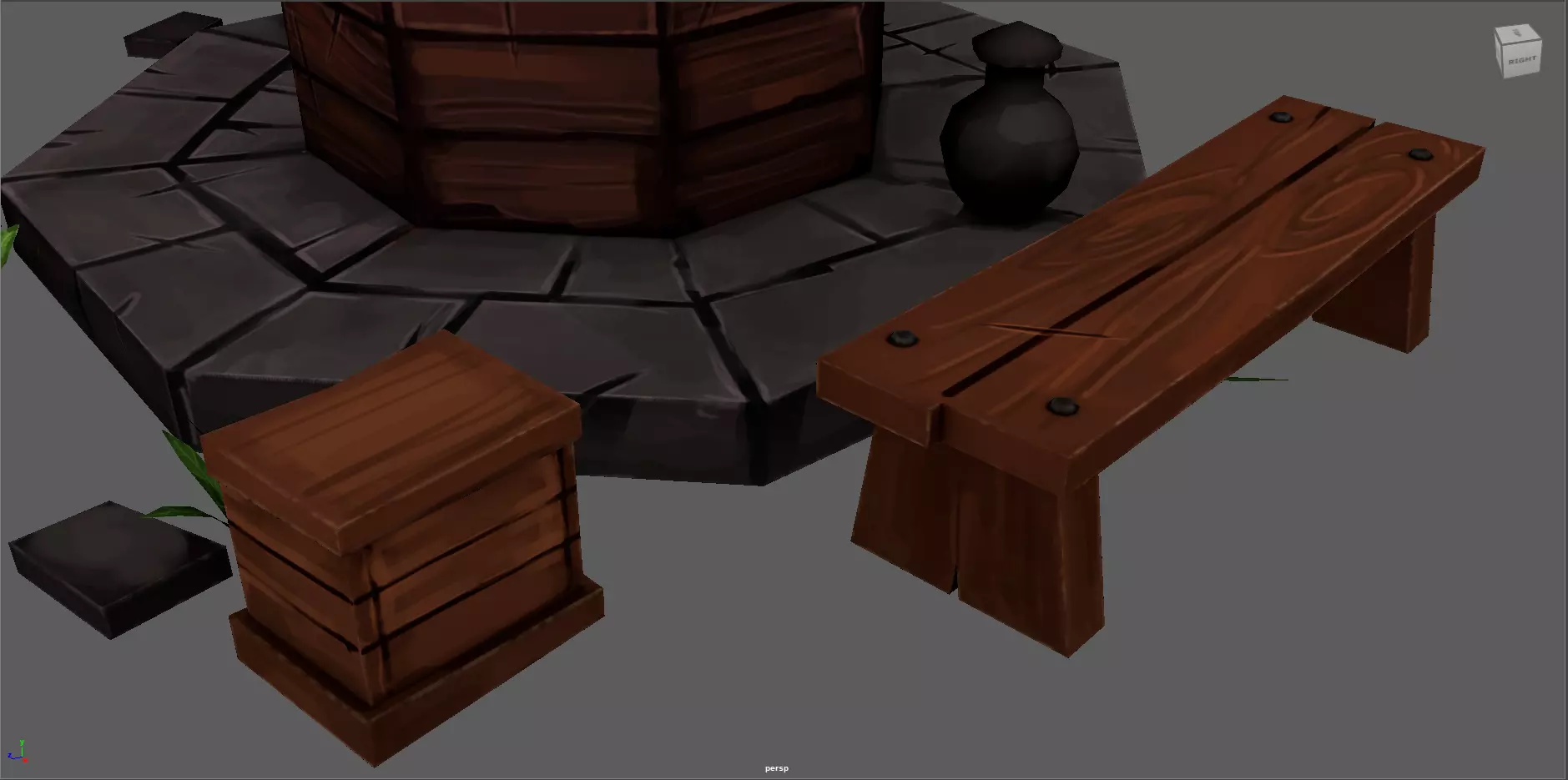 Water Well 3D Model  Low-poly 3D model_10