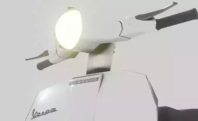1981 Vespa PX150 White 3D model