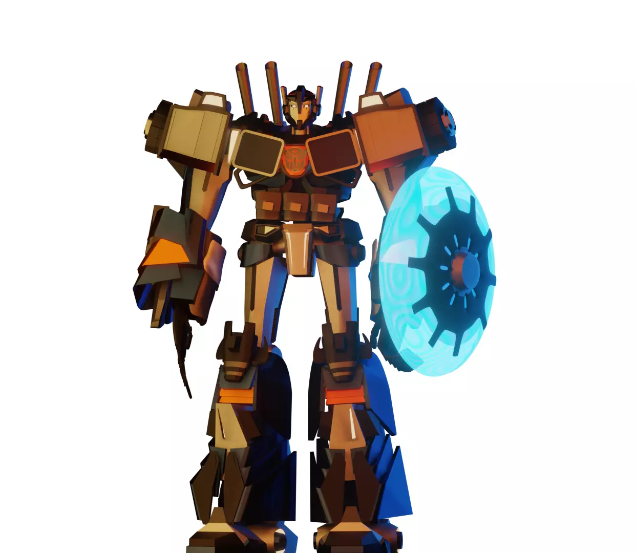 Transformers Prime Sentinel Prime Free low-poly 3D model_0