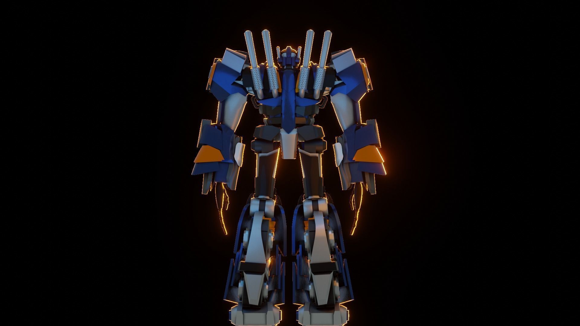 Transformers Prime Sentinel Prime Free low-poly 3D model_3