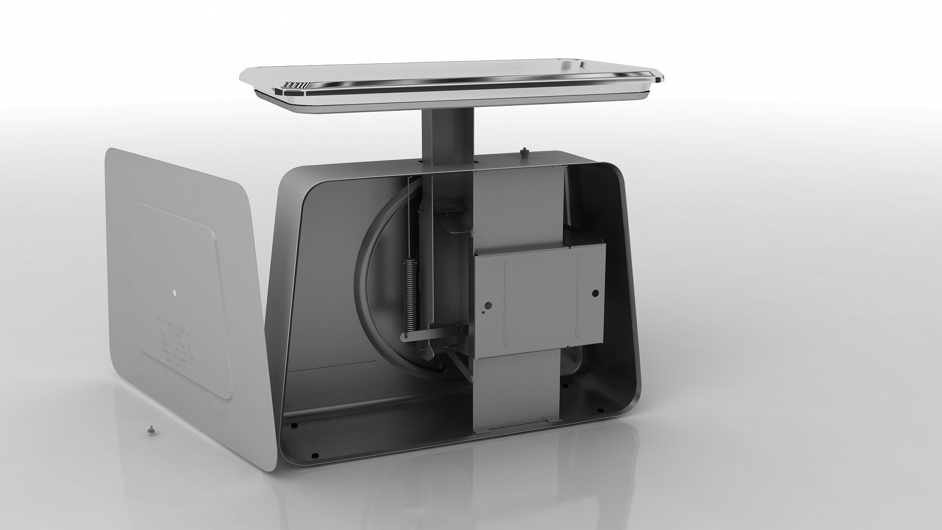 balance scale stube 10 kg old 1950-1960 3D model_5