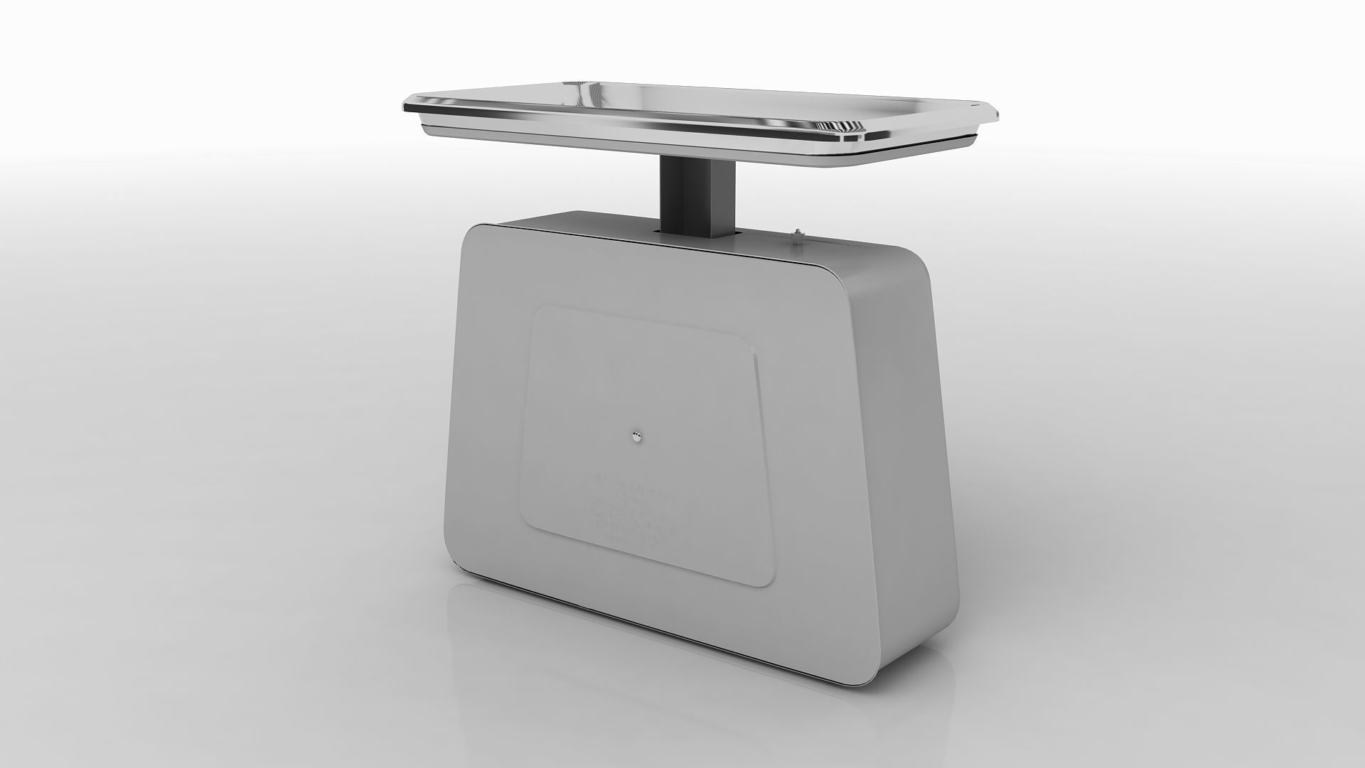 balance scale stube 10 kg old 1950-1960 3D model_3