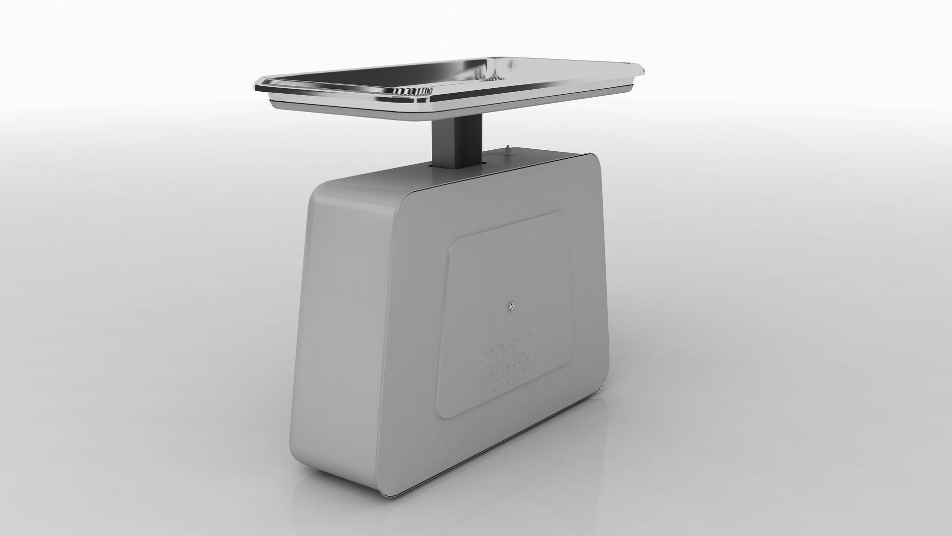 balance scale stube 10 kg old 1950-1960 3D model_2