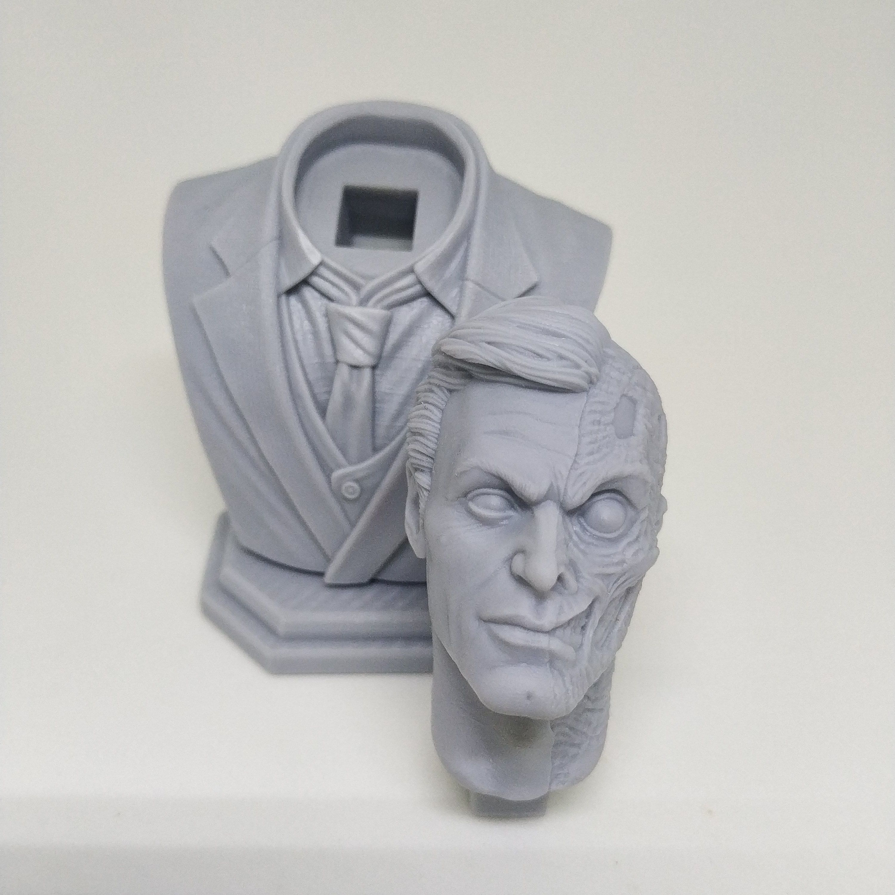 2 Face Bust STL 3D Print Model 3D print model_16