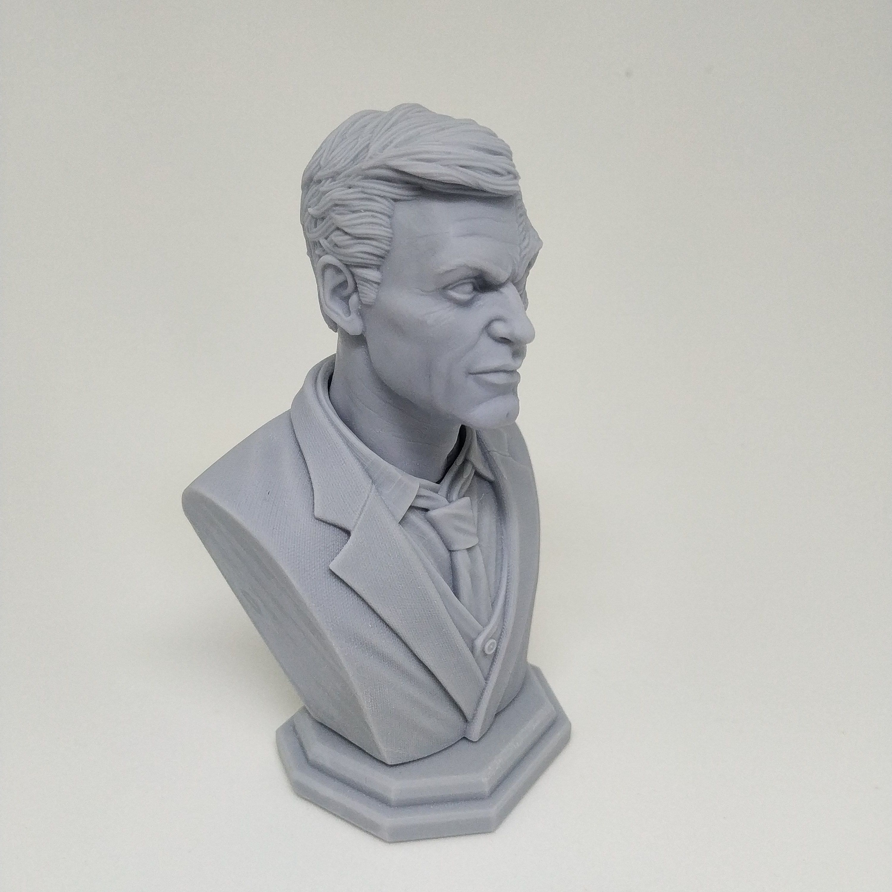 2 Face Bust STL 3D Print Model 3D print model_10