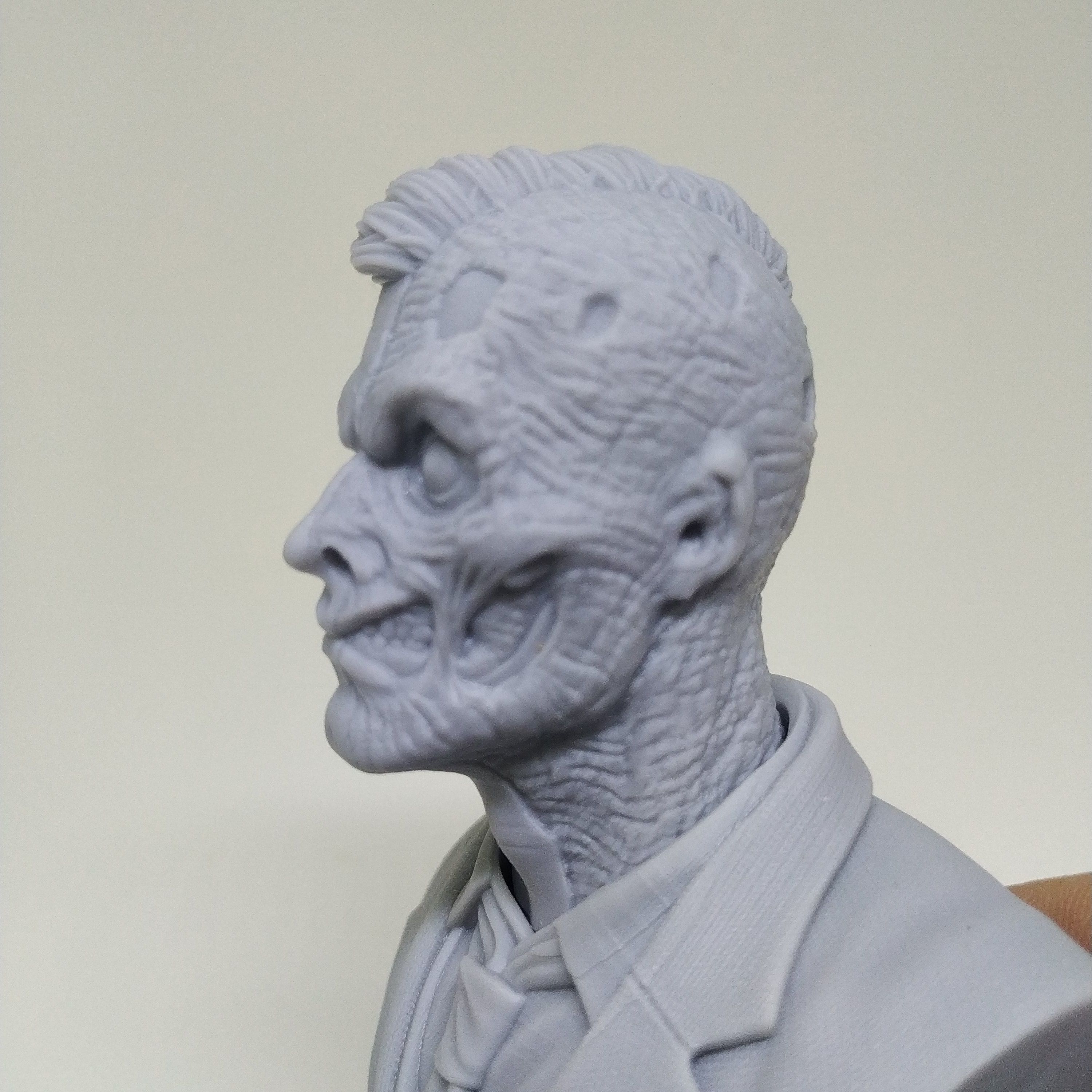 2 Face Bust STL 3D Print Model 3D print model_14