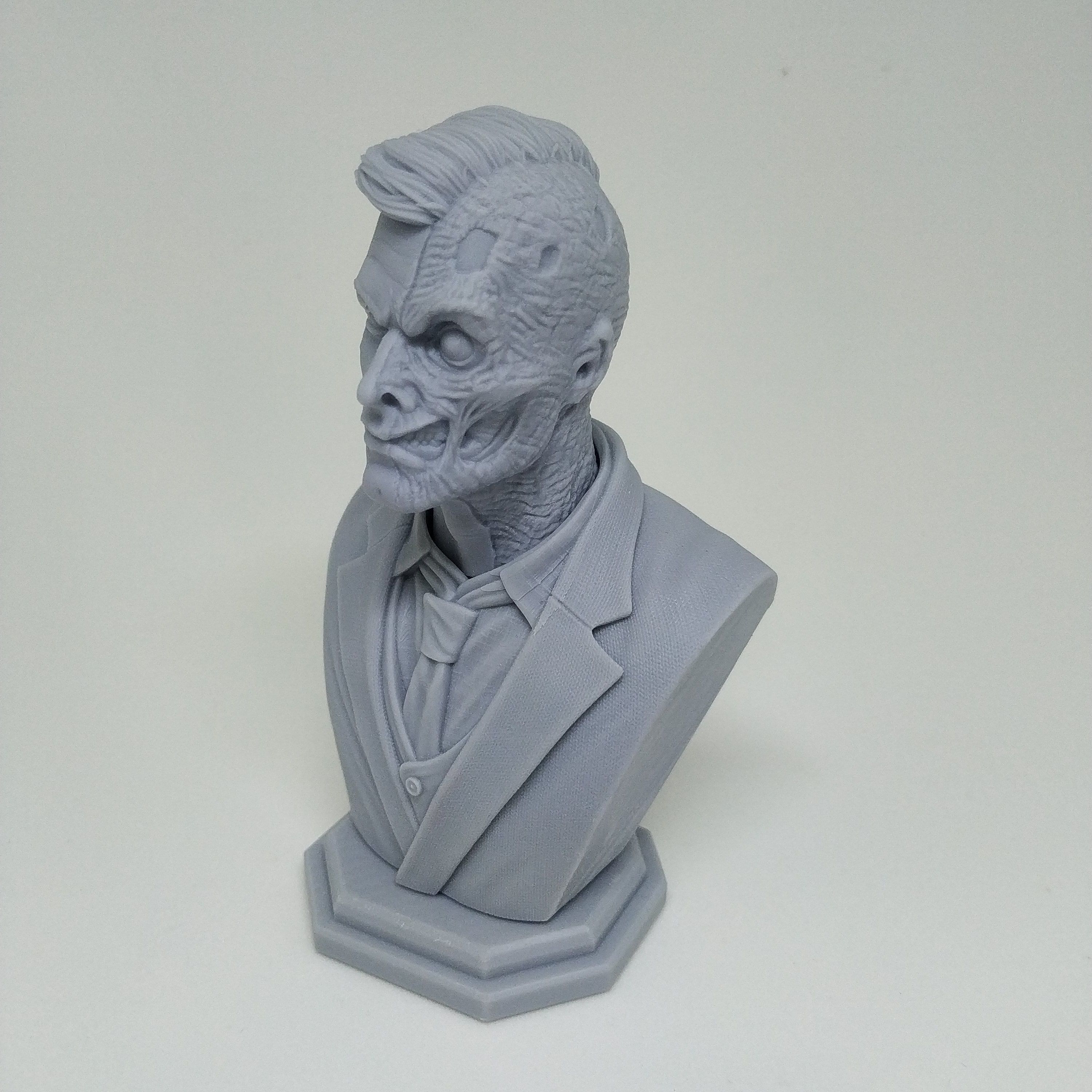 2 Face Bust STL 3D Print Model 3D print model_11