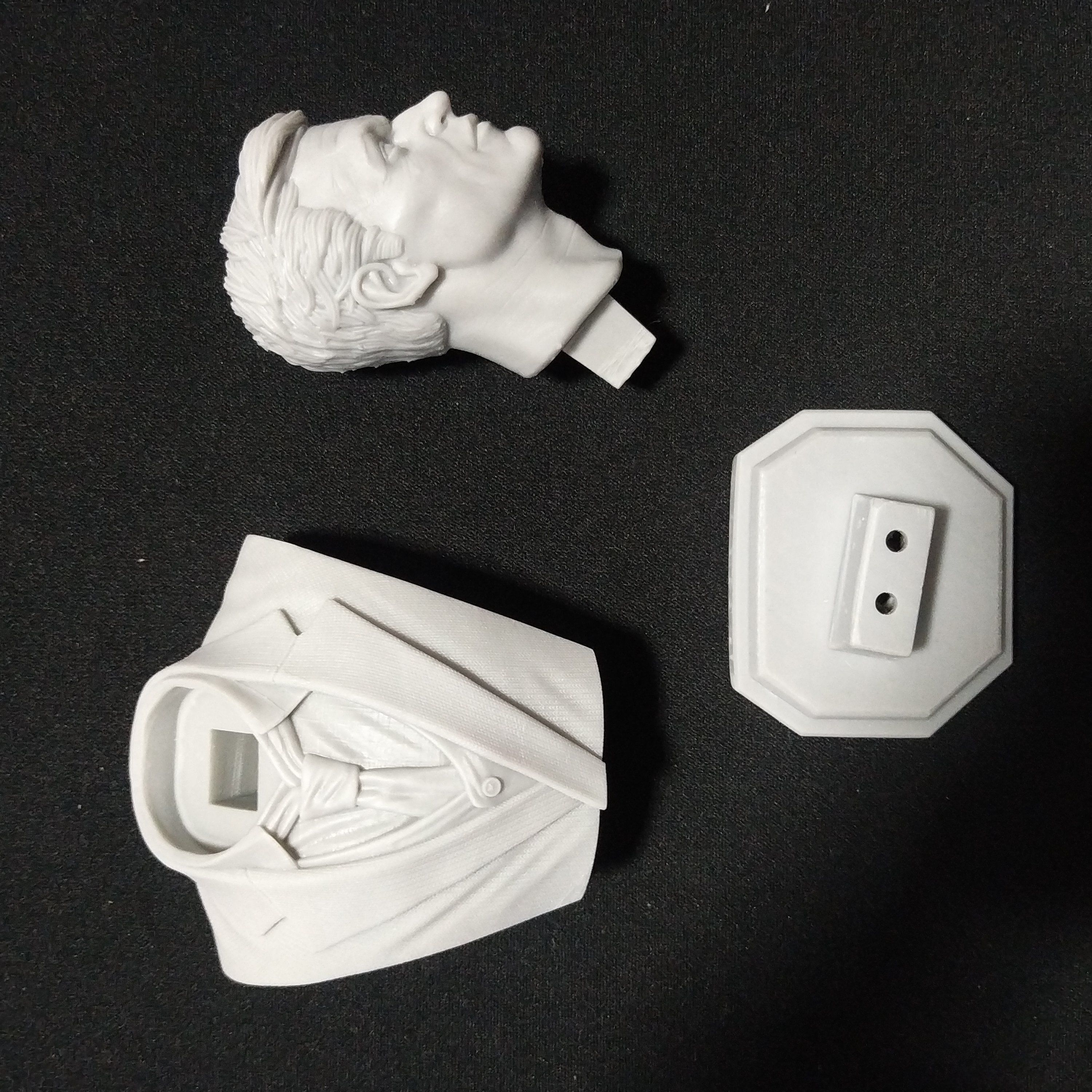 2 Face Bust STL 3D Print Model 3D print model_6