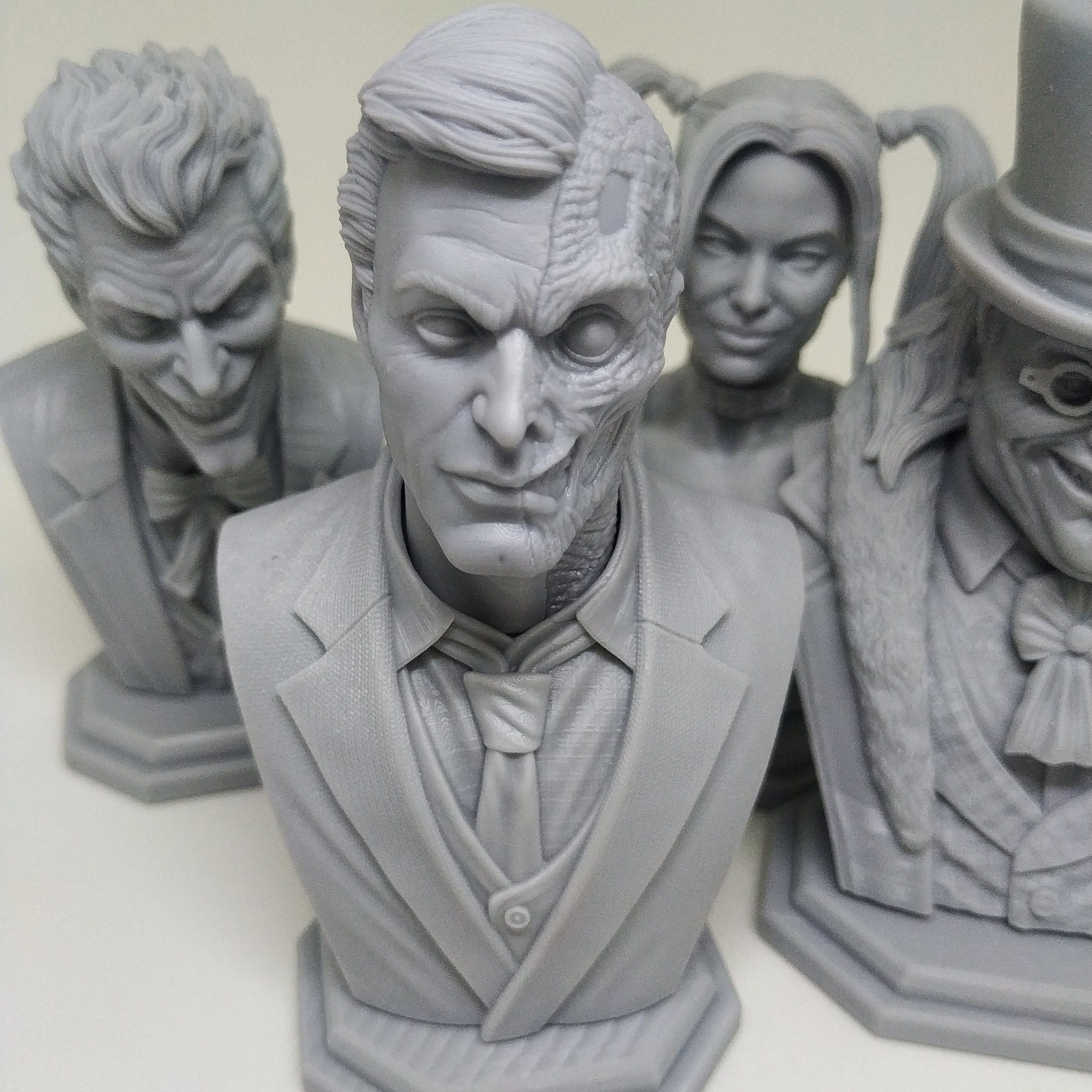 2 Face Bust STL 3D Print Model 3D print model_17