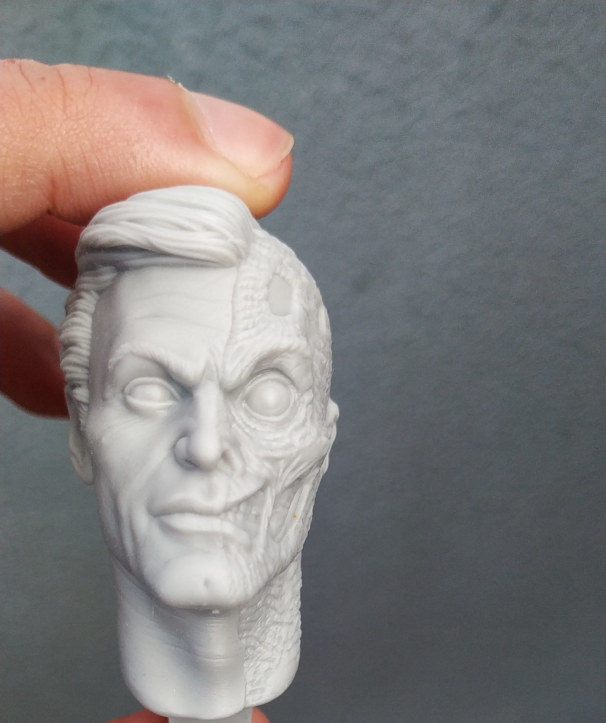 2 Face Bust STL 3D Print Model 3D print model_7