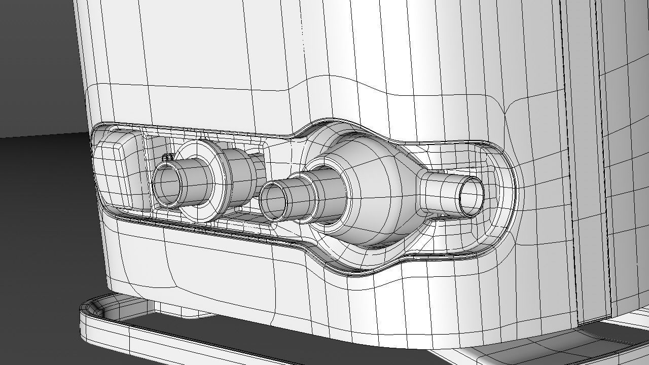 Hospital ventilator unit 3D model_14