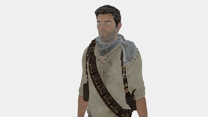 NATHAN DRAKE - PBR - RIGGED 3D model