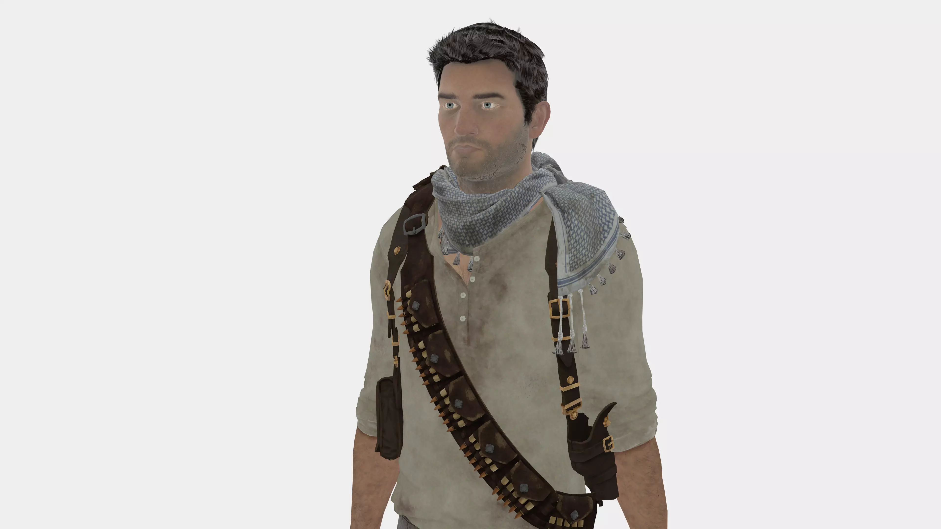 NATHAN DRAKE - PBR - RIGGED 3D model_0