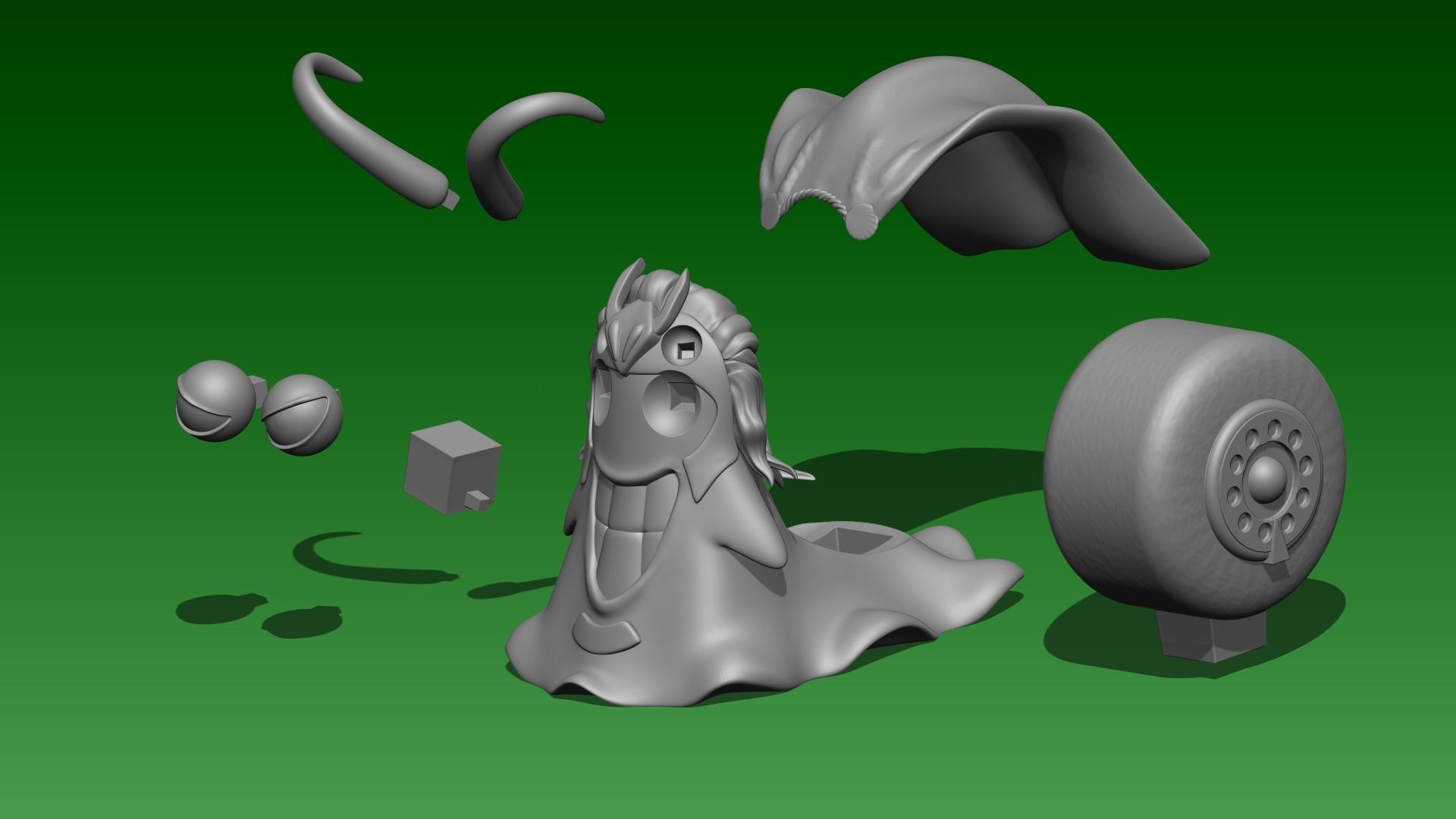 LOKI Den Den Mushi One Piece 3D print model_13