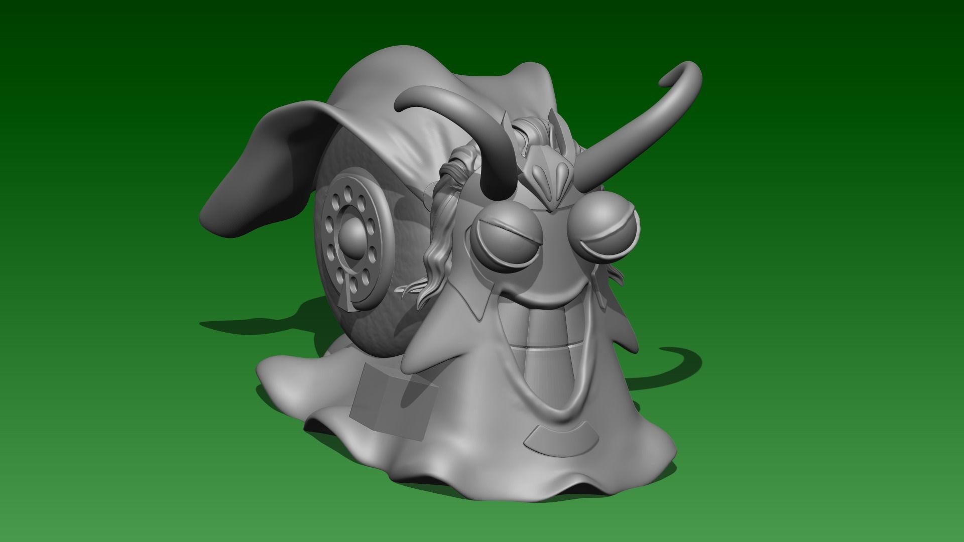 LOKI Den Den Mushi One Piece 3D print model_7