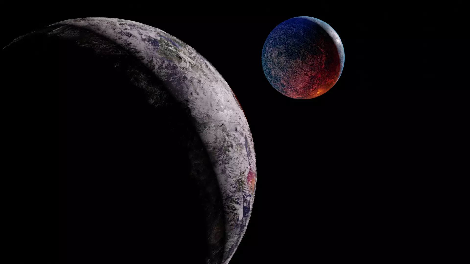 Sci-Fi Planets 3D model