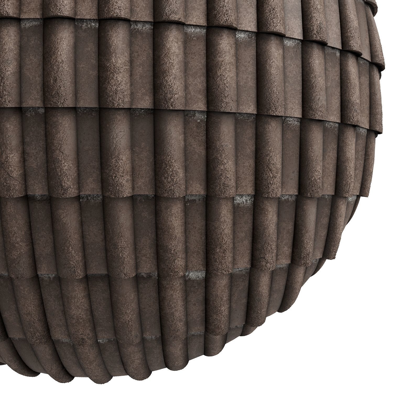 Roof Tile Materials 2- By 3 color Pbr By Sbsar 4k Texture_3