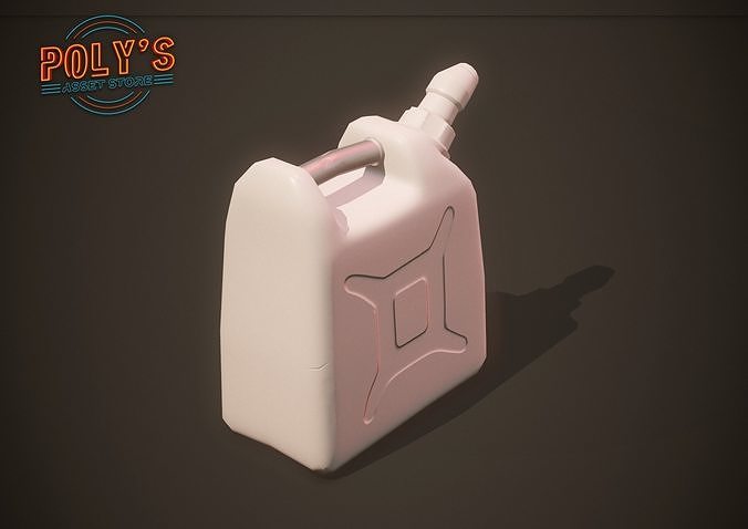 Petrol  Gas Can - Stylized Low Poly Low-poly 3D model 3