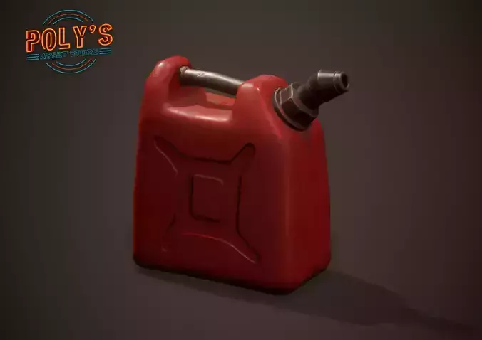 Petrol  Gas Can - Stylized Low Poly