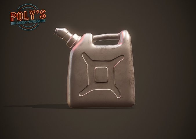 Petrol  Gas Can - Stylized Low Poly Low-poly 3D model 5