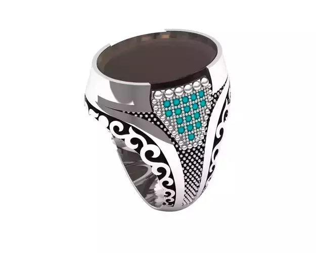 Turkish silver ring men