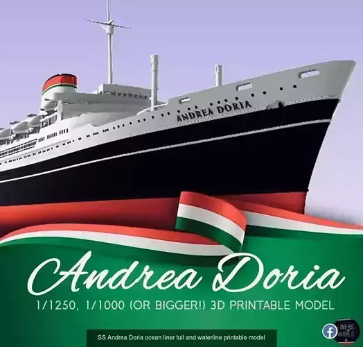 Andrea Doria and Stockholm printable models pack 3D Model Collection