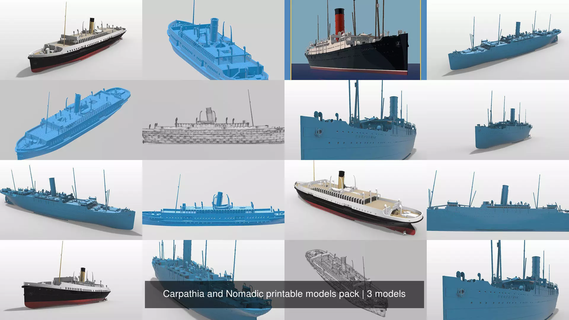 Carpathia and Nomadic printable models pack 3D Model Collection_0