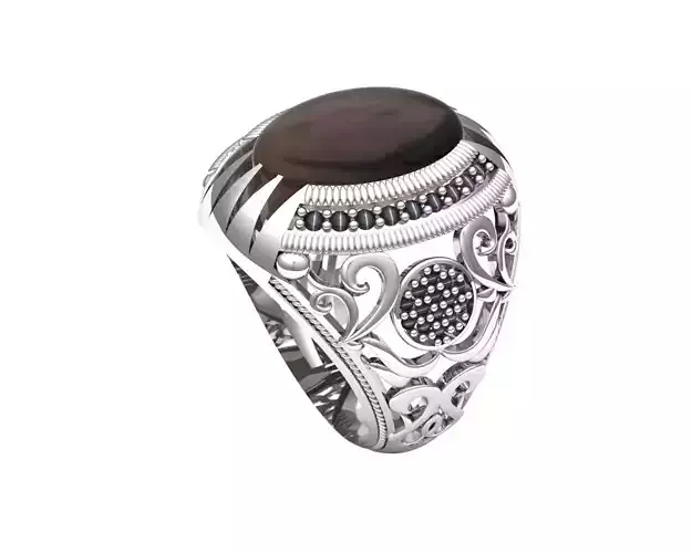 Turkish silver ring men 