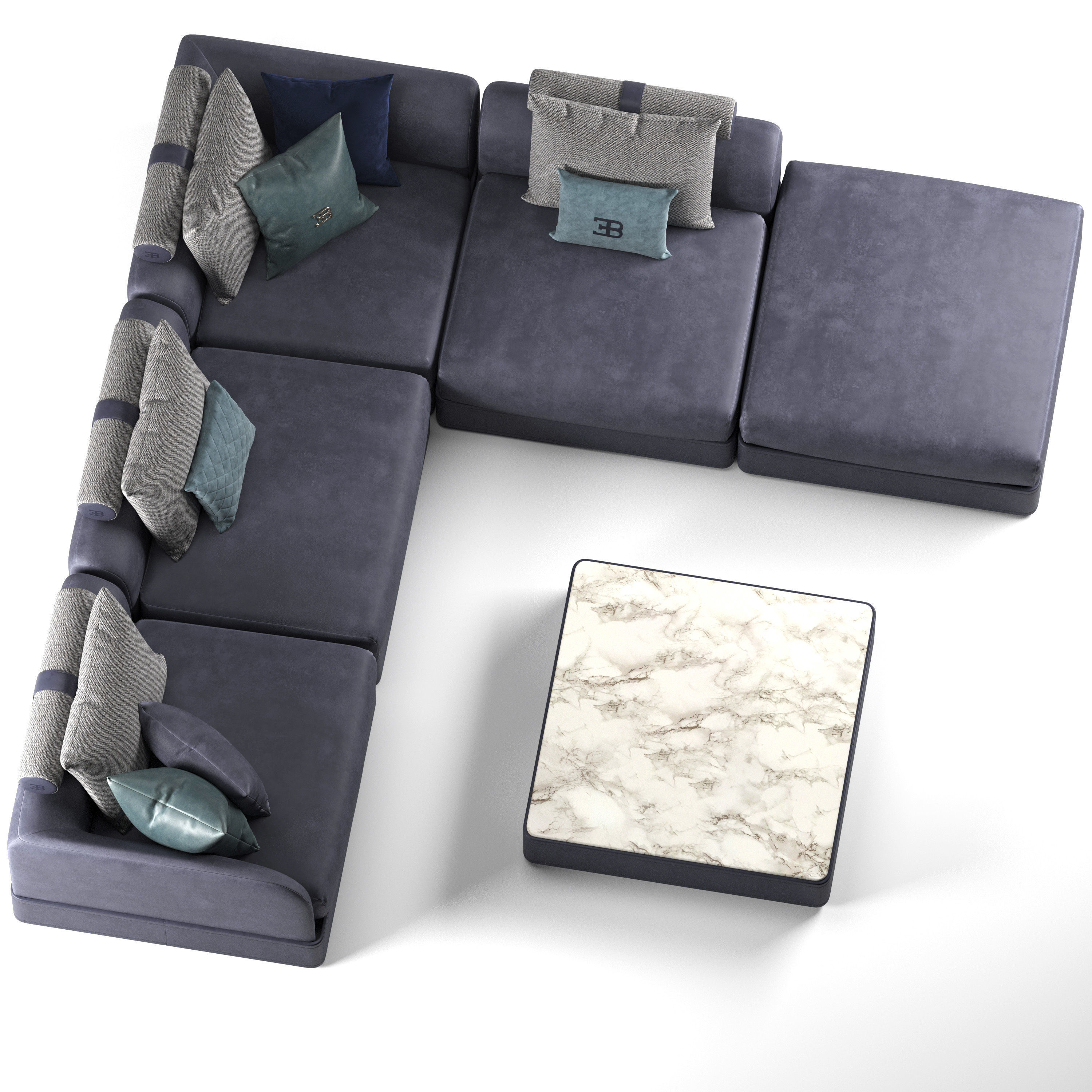 Le Mans modular Sofa By Bugatti Home 3D model_5