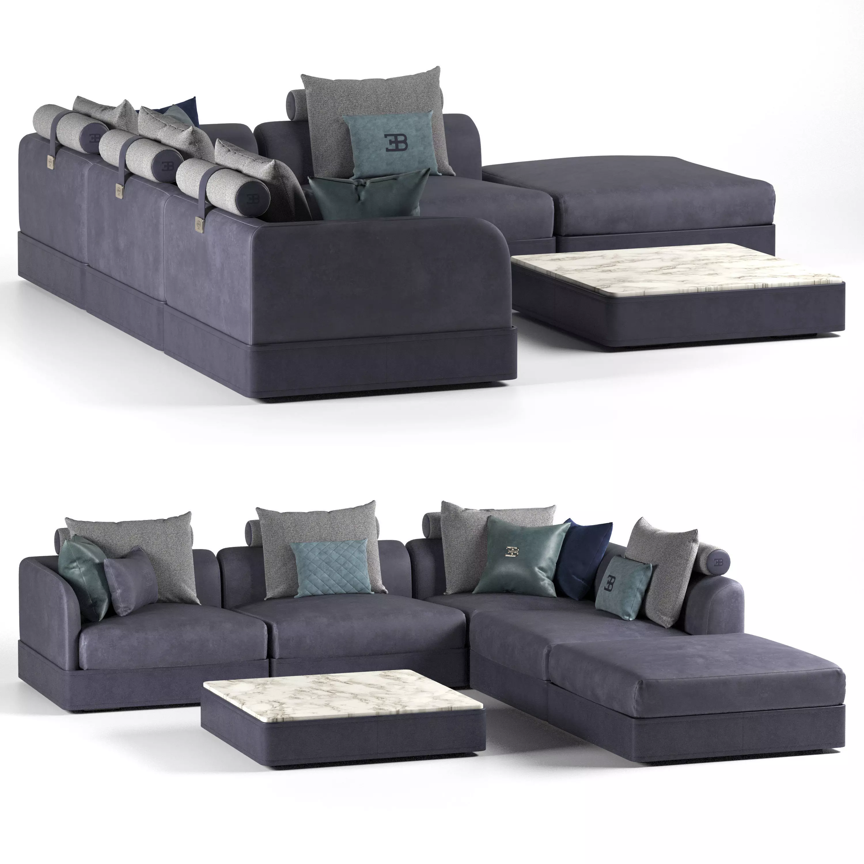 Le Mans modular Sofa By Bugatti Home 3D model_0