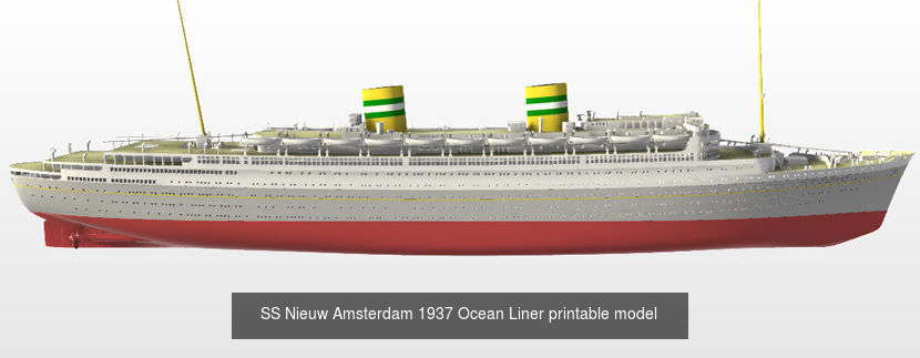 Big ocean liners printable models pack 3D Model Collection_1