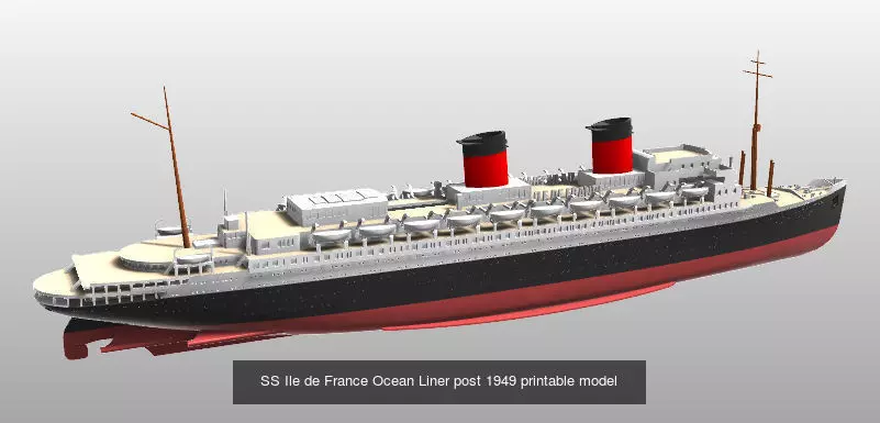 Big ocean liners printable models pack 3D Model Collection_0