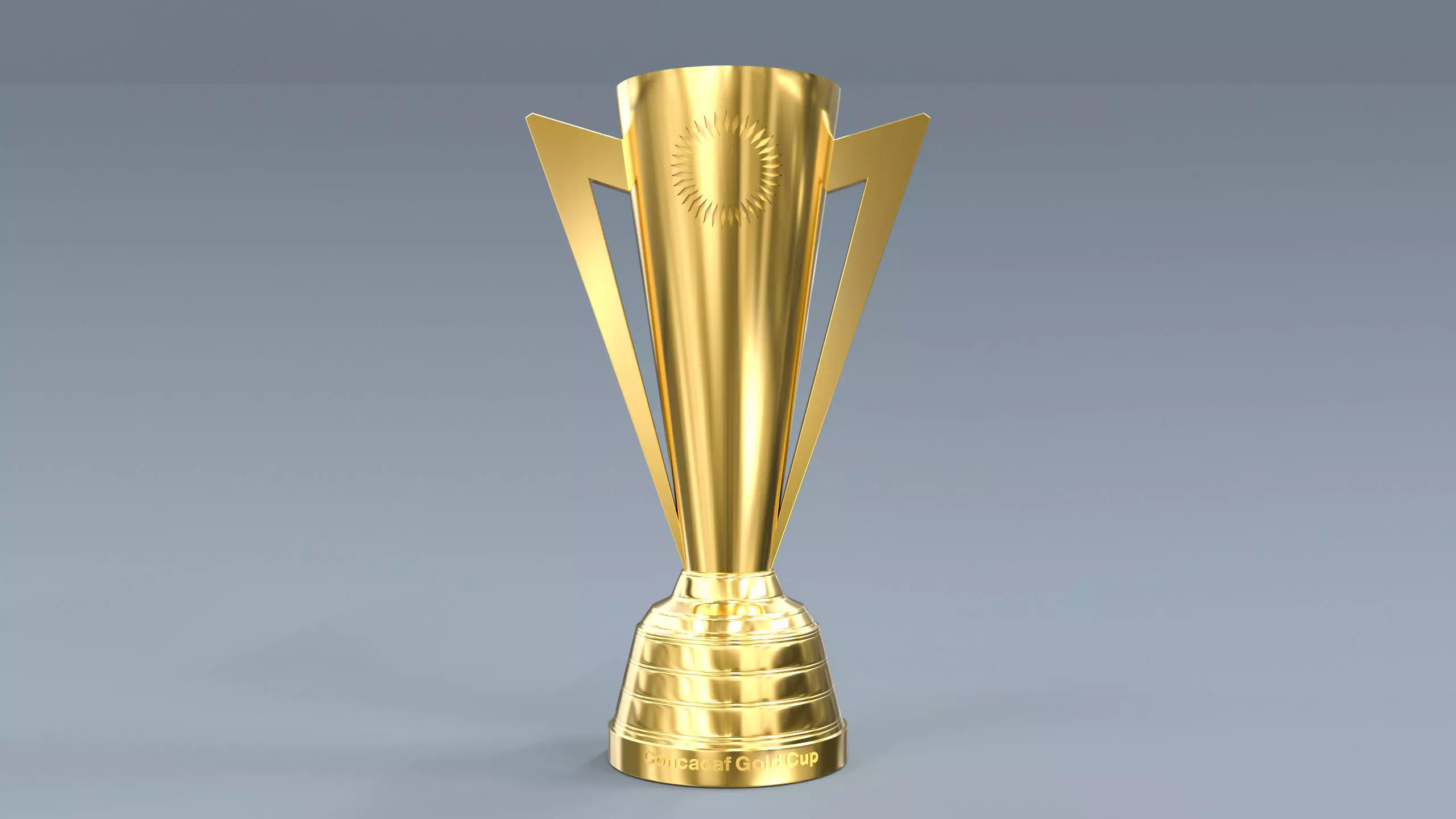 Gold Cup Concacaf Trophy  3D model_0