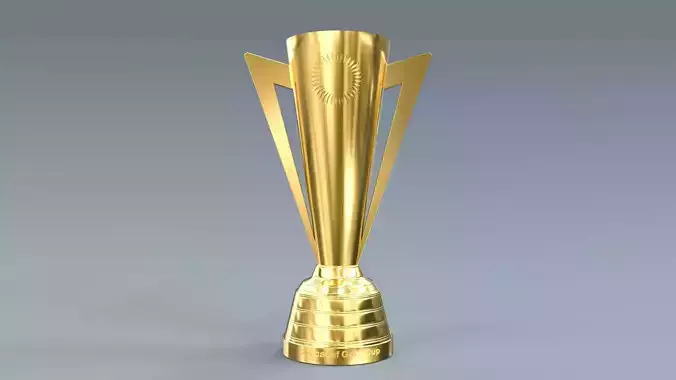 Gold Cup Concacaf Trophy  3D model Gold Cup Concacaf Trophy  3D model