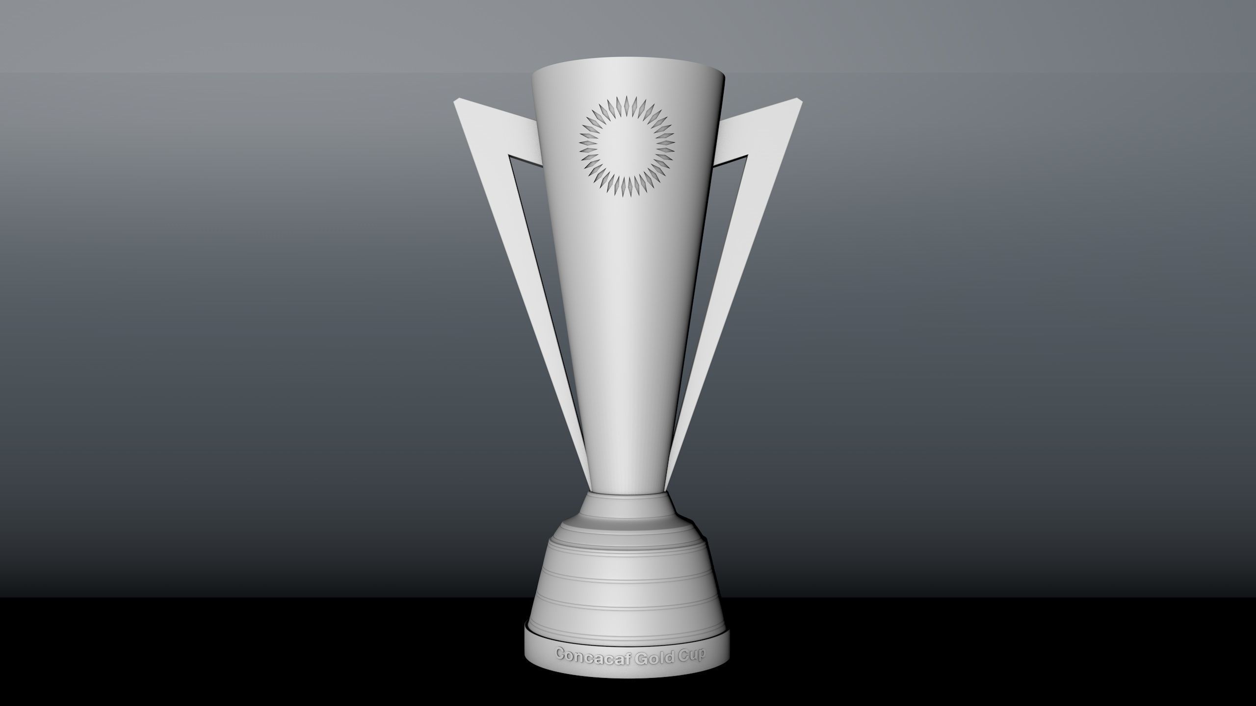 Gold Cup Concacaf Trophy  3D model_3