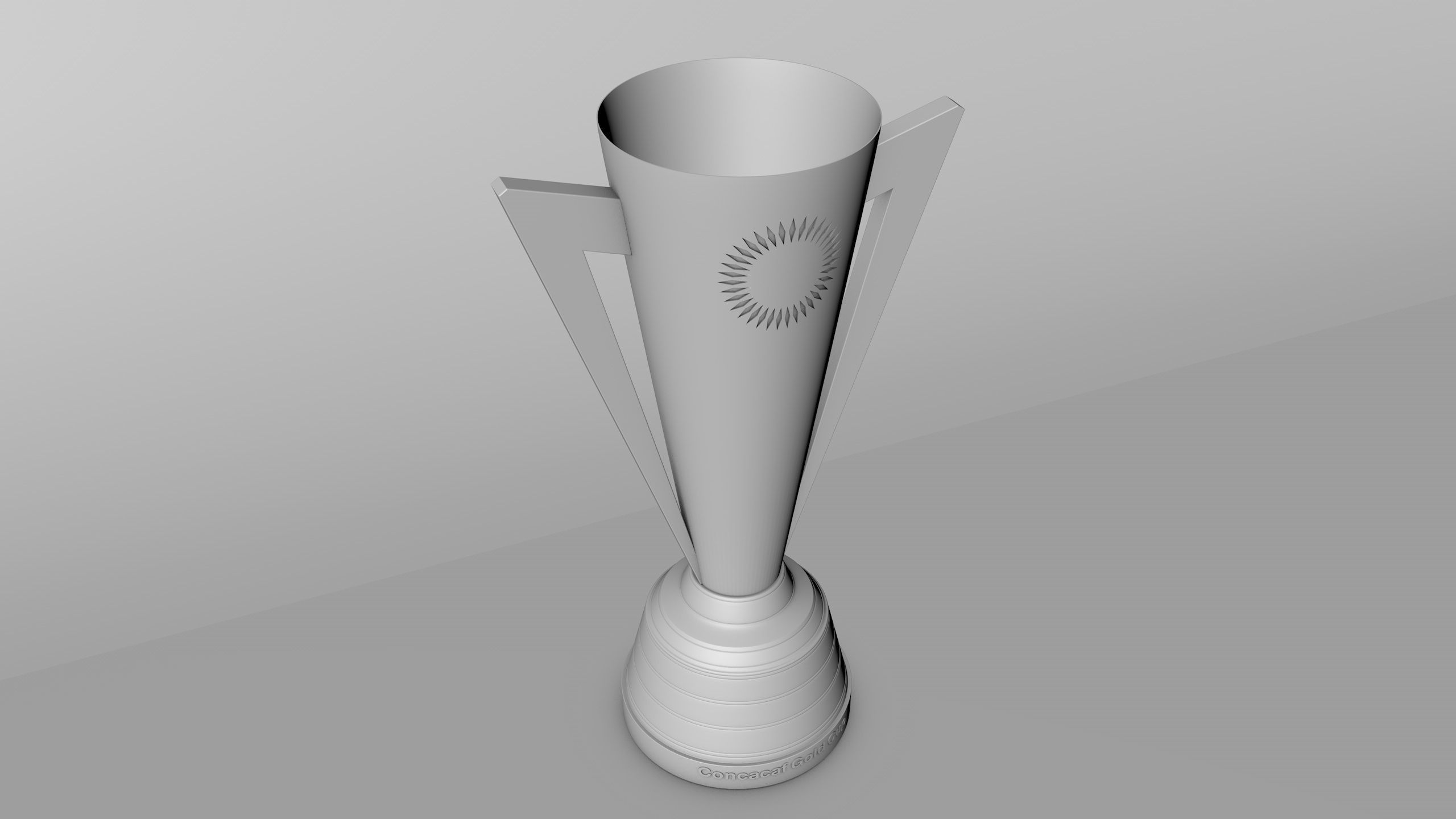 Gold Cup Concacaf Trophy  3D model_4
