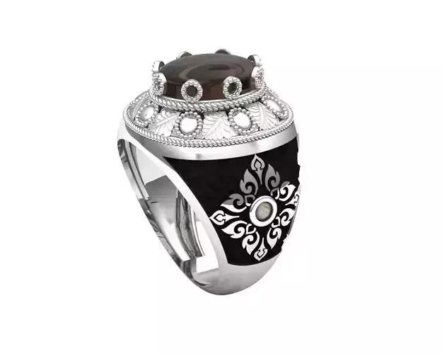 Turkish silver ring  men 