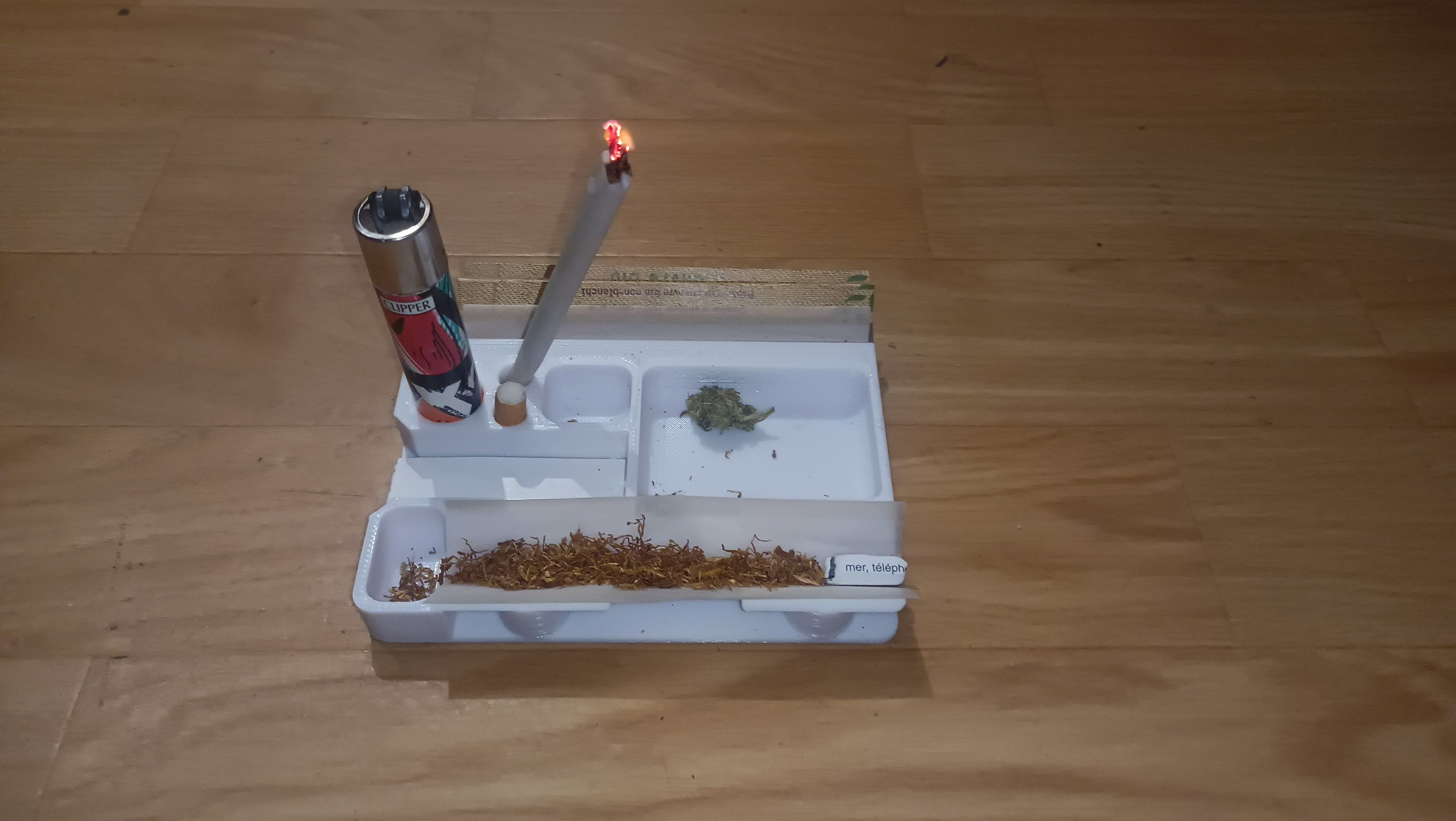 Smoke Rolling Tray Weed 3D model 3D printable | CGTrader